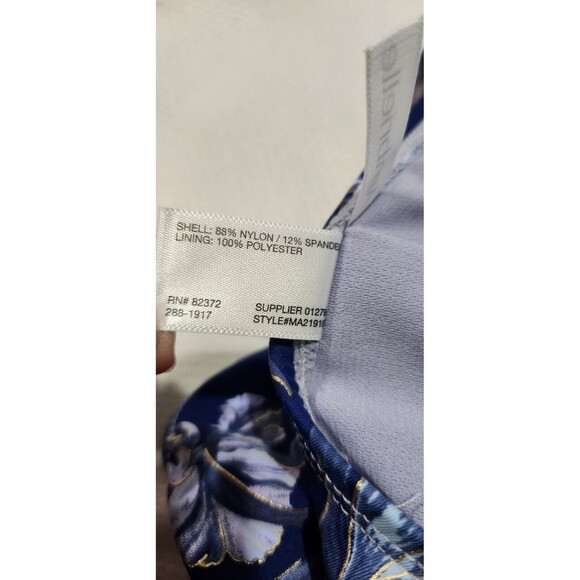 Ambrielle Swimsuit Medium Color Blue Navy One piece Swimsuit. - Picture 8 of 11